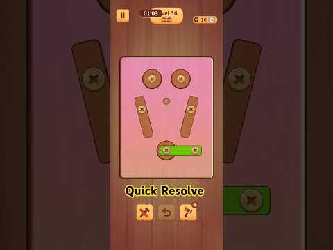 Video guide by Game 4 Fun: Wood Nuts & Bolts Puzzle Level 36 #woodnutsamp