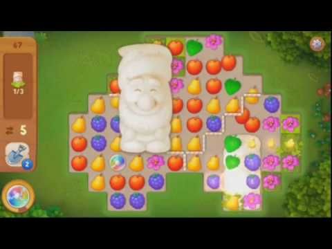 Video guide by Bart Games: Gardenscapes Level 67 #gardenscapes