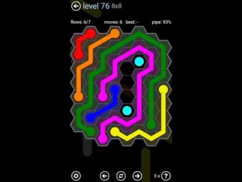 Video guide by Play4Fun: Flow Free: Hexes  - Level 76 #flowfreehexes
