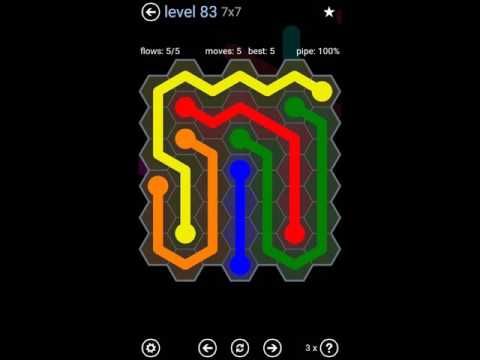 Video guide by Play4Fun: Flow Free: Hexes  - Level 83 #flowfreehexes