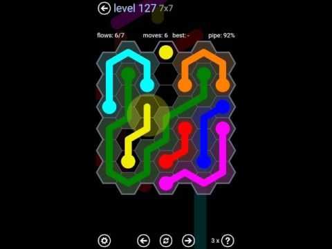 Video guide by Play4Fun: Flow Free: Hexes  - Level 127 #flowfreehexes