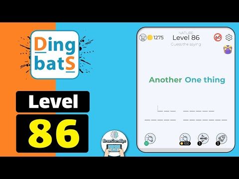 Video guide by BrainGameTips: Dingbats! Level 86 #dingbats
