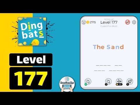 Video guide by BrainGameTips: Dingbats! Level 177 #dingbats