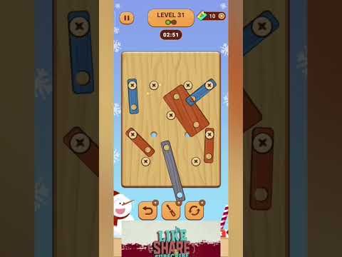 Video guide by Screw Driver Gaming Official Tamil: Wood Nuts & Bolts, Screw Level 31 #woodnutsamp