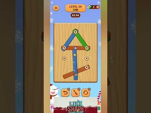 Video guide by Screw Driver Gaming Official Tamil: Wood Nuts & Bolts, Screw Level 26 #woodnutsamp