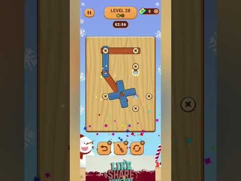 Video guide by Screw Driver Gaming Official Tamil: Wood Nuts & Bolts, Screw Level 28 #woodnutsamp