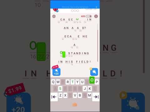 Video guide by The Gamer?: Cryptogram Level 38 #cryptogram