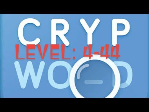 Video guide by The Gamer?: Cryptogram Level 444 #cryptogram