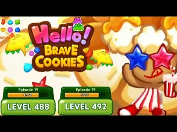 Video guide by Jelly Sapinho: Hello! Brave Cookies Level 488 #hellobravecookies