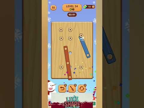 Video guide by Screw Driver Gaming Official Tamil: Wood Nuts & Bolts, Screw Level 34 #woodnutsamp