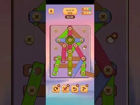 Video guide by Gamer Receh: Wood Nuts & Bolts Puzzle Level 42 #woodnutsamp