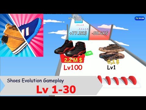 Video guide by Toufu Games: Shoes Evolution 3D Level 130 #shoesevolution3d