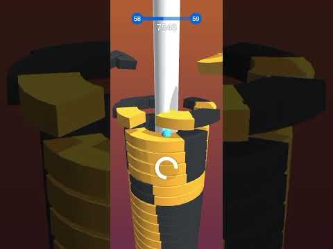 Video guide by Eshan game house: Happy Stack Ball Level 58 #happystackball