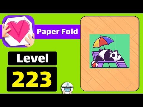 Video guide by BrainGameTips: Fold Level 223 #fold