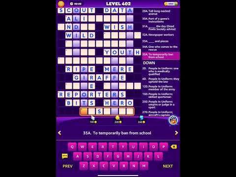 Video guide by Sean Ross: Word Puzzle Level 402 #wordpuzzle