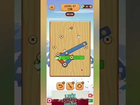 Video guide by Screw Driver Gaming Official Tamil: Wood Nuts & Bolts, Screw Level 47 #woodnutsamp