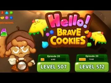 Video guide by Jelly Sapinho: Hello! Brave Cookies Level 507 #hellobravecookies