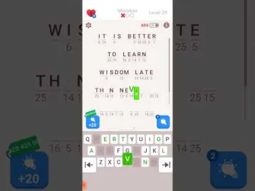 Video guide by الأستاذ كمال بكوش: Cryptogram Level 29 #cryptogram