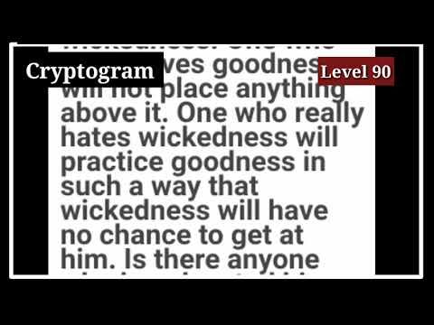 Video guide by الأستاذ كمال بكوش: Cryptogram Level 90 #cryptogram