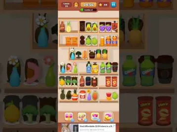 Video guide by Fazie Gamer: Goods Sorting: Match 3 Puzzle Level 25 #goodssortingmatch