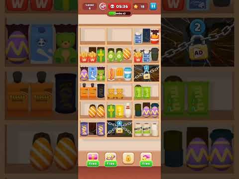 Video guide by Fazie Gamer: Goods Sorting: Match 3 Puzzle Level 6 #goodssortingmatch