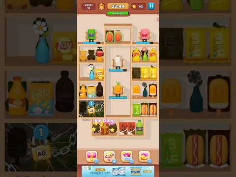 Video guide by Fazie Gamer: Goods Sorting: Match 3 Puzzle Level 31 #goodssortingmatch