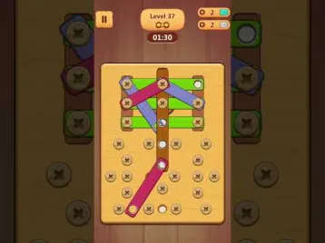 Video guide by Aoi Toshiro: Wood Nuts & Bolts Puzzle Level 37 #woodnutsamp