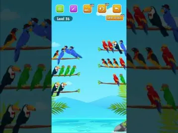 Video guide by Heavy Duty Gamer: Bird Sort Color Puzzle Game Level 36 #birdsortcolor