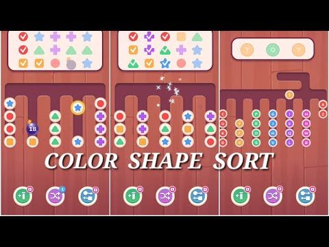 Video guide by : Color Shape Sort Puzzle  #colorshapesort