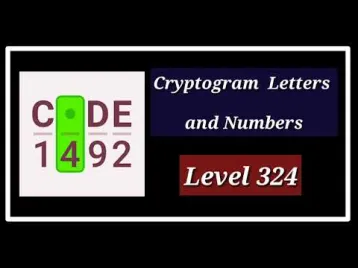 Video guide by الأستاذ كمال بكوش: Cryptogram Level 324 #cryptogram