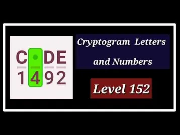 Video guide by الأستاذ كمال بكوش: Cryptogram Level 152 #cryptogram