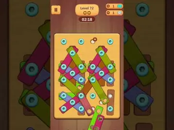 Video guide by Aoi Toshiro: Wood Nuts & Bolts Puzzle Level 72 #woodnutsamp