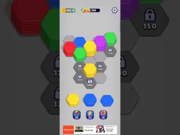 Video guide by Royal Match Gameplay: Hexa Sort Level 201 #hexasort