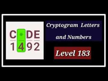 Video guide by الأستاذ كمال بكوش: Cryptogram Level 183 #cryptogram