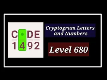 Video guide by الأستاذ كمال بكوش: Cryptogram Level 680 #cryptogram