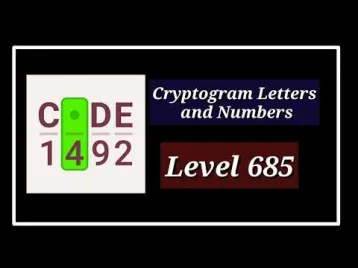 Video guide by الأستاذ كمال بكوش: Cryptogram Level 685 #cryptogram
