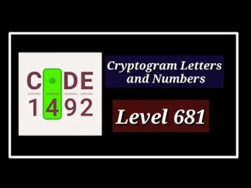 Video guide by الأستاذ كمال بكوش: Cryptogram Level 681 #cryptogram