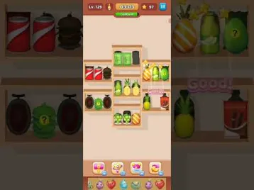 Video guide by Fazie Gamer: Goods Sorting: Match 3 Puzzle Level 129 #goodssortingmatch