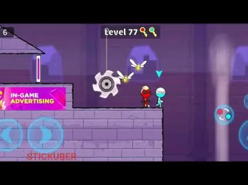 Video guide by ?????????: Red and Blue Stickman 2 Level 76 #redandblue