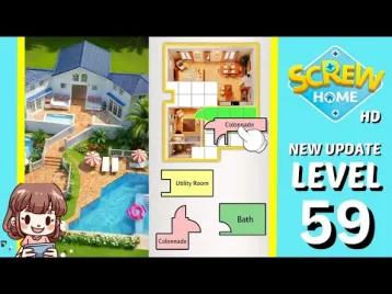 Video guide by CherieGaming: Screw Home Level 59 #screwhome