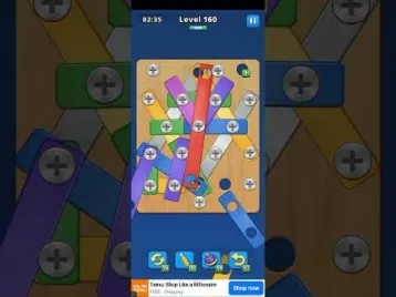 Video guide by Imalidotcom: Take Off Bolts: Screw Puzzle Level 160 #takeoffbolts