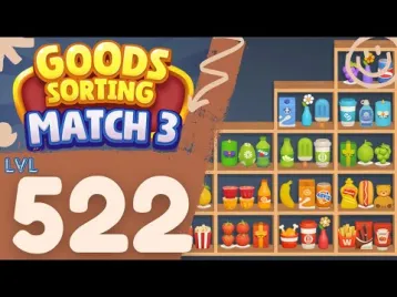 Video guide by GamerSisYT: Goods Sorting: Match 3 Puzzle Level 522 #goodssortingmatch
