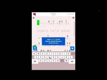 Video guide by Gameplay by Gift Codes for Games: Cryptogram Level 218 #cryptogram