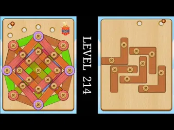 Video guide by DB2 Gaming: Wood Nuts & Bolts Puzzle Level 214 #woodnutsamp