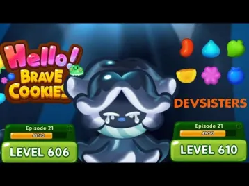 Video guide by Jelly Sapinho: Hello! Brave Cookies Level 606 #hellobravecookies