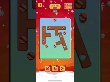 Video guide by Z.O. Studio: Wood Nuts & Bolts Puzzle Level 230 #woodnutsamp