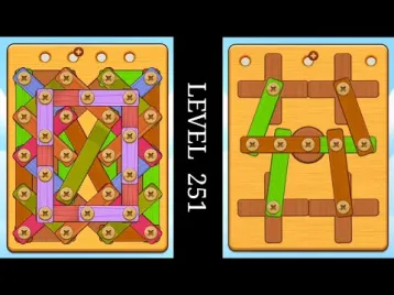 Video guide by DB2 Gaming: Wood Nuts & Bolts Puzzle Level 251 #woodnutsamp