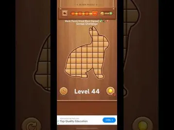 Video guide by Michael : Block Puzzle Wood Level 44 #blockpuzzlewood