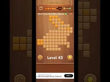 Video guide by Michael : Block Puzzle Wood Level 43 #blockpuzzlewood