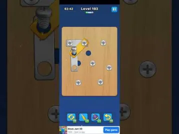 Video guide by Imalidotcom: Take Off Bolts: Screw Puzzle Level 103 #takeoffbolts